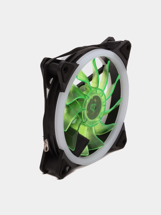Kompyuter sovutish ventilyatori, 120 mm, yuqori havo oqimi, RPM, 12V, DC. LED yorug'lik bilan