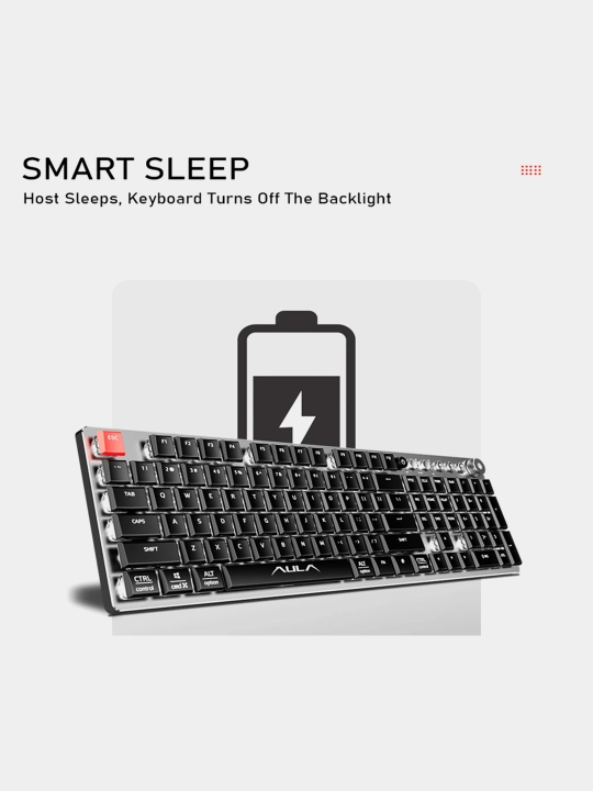 Klaviatura mexanicheskiy simsiz va Bluetooth li Aula F2058 USB