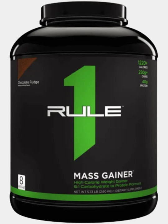 Rule 1 Gainer, R1 LBS - Chocolate Fudge, R1, 2.7 кг - шоколадная помадка - 
