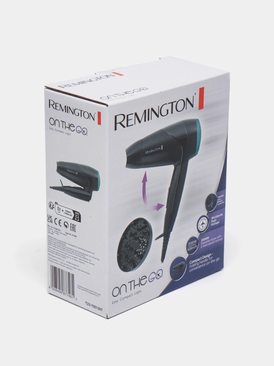 Фен для волос Remington On The Go D1500 дорожный, 2000 Вт