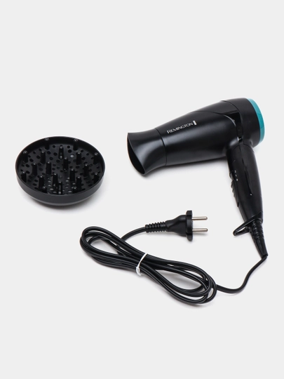 Фен для волос Remington On The Go D1500 дорожный, 2000 Вт — SMPP-D1500-ЧЕРН