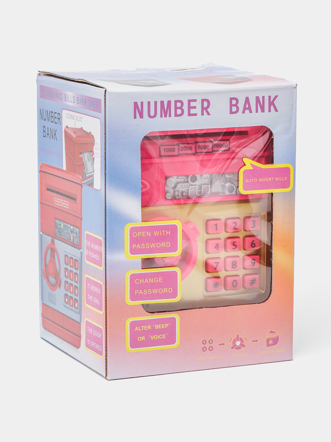 Сейф копилка интерактивная детская с паролем, игровой банкомат с ...