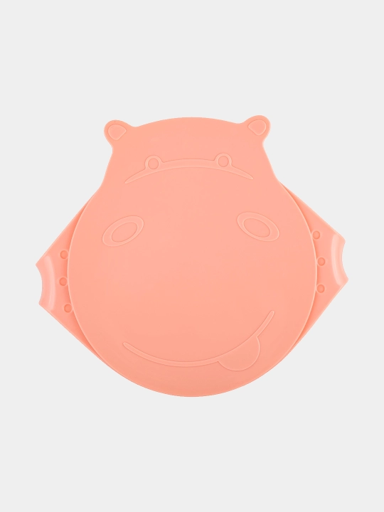 Детская тарелка с крышкой, Lalababy Play with Me Hello, Hippo!