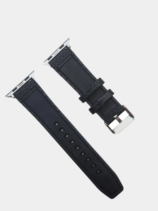 Charm tasma I Watch 3/4/5/6/7/8/SE/Ultra uchun, silikon qoplamali, 42/44/45/49 mm