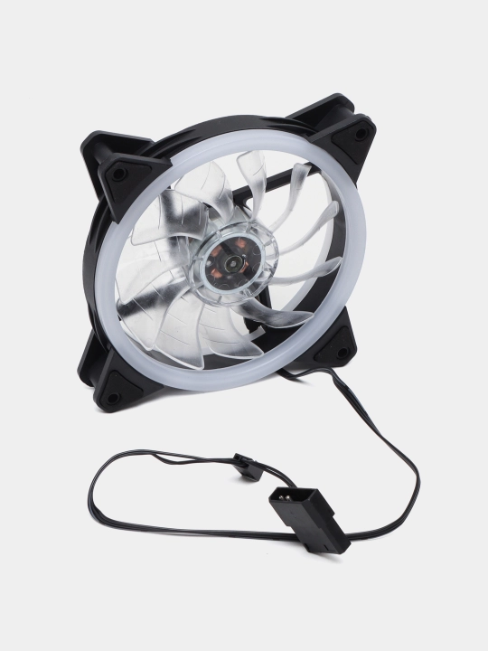 Kompyuter sovutish ventilyatori, 120 mm, yuqori havo oqimi, RPM, 12V, DC. LED yorug'lik bilan