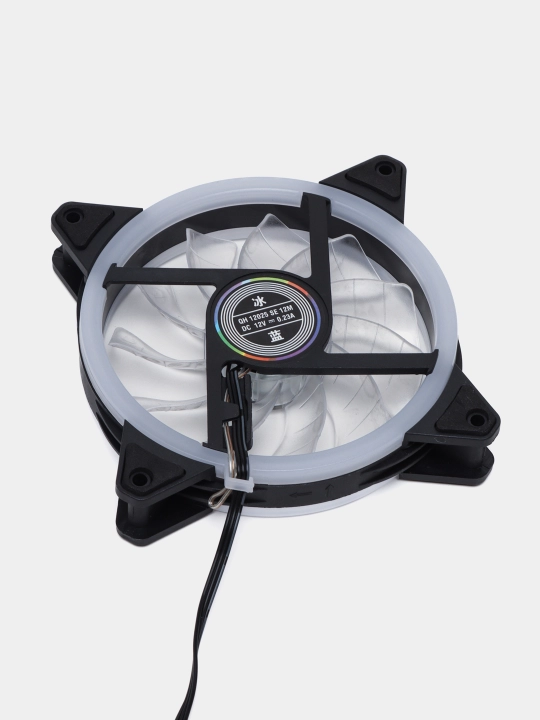 Kompyuter sovutish ventilyatori, 120 mm, yuqori havo oqimi, RPM, 12V, DC. LED yorug'lik bilan