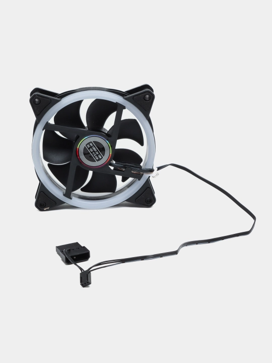 Kompyuter sovutish ventilyatori, 120 mm, yuqori havo oqimi, RPM, 12V, DC. LED yorug'lik bilan