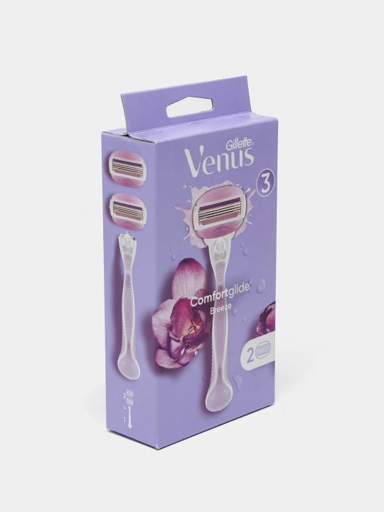 Женская бритва Venus Comfort Glide Breeze с 2сменными кассетами