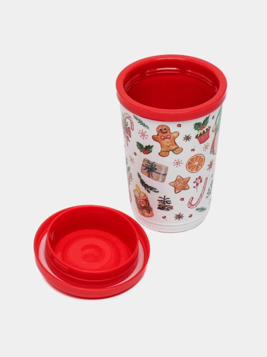 Termal stakan, ikki qoplamli, ichimliklar uchun, 300-400 ml
