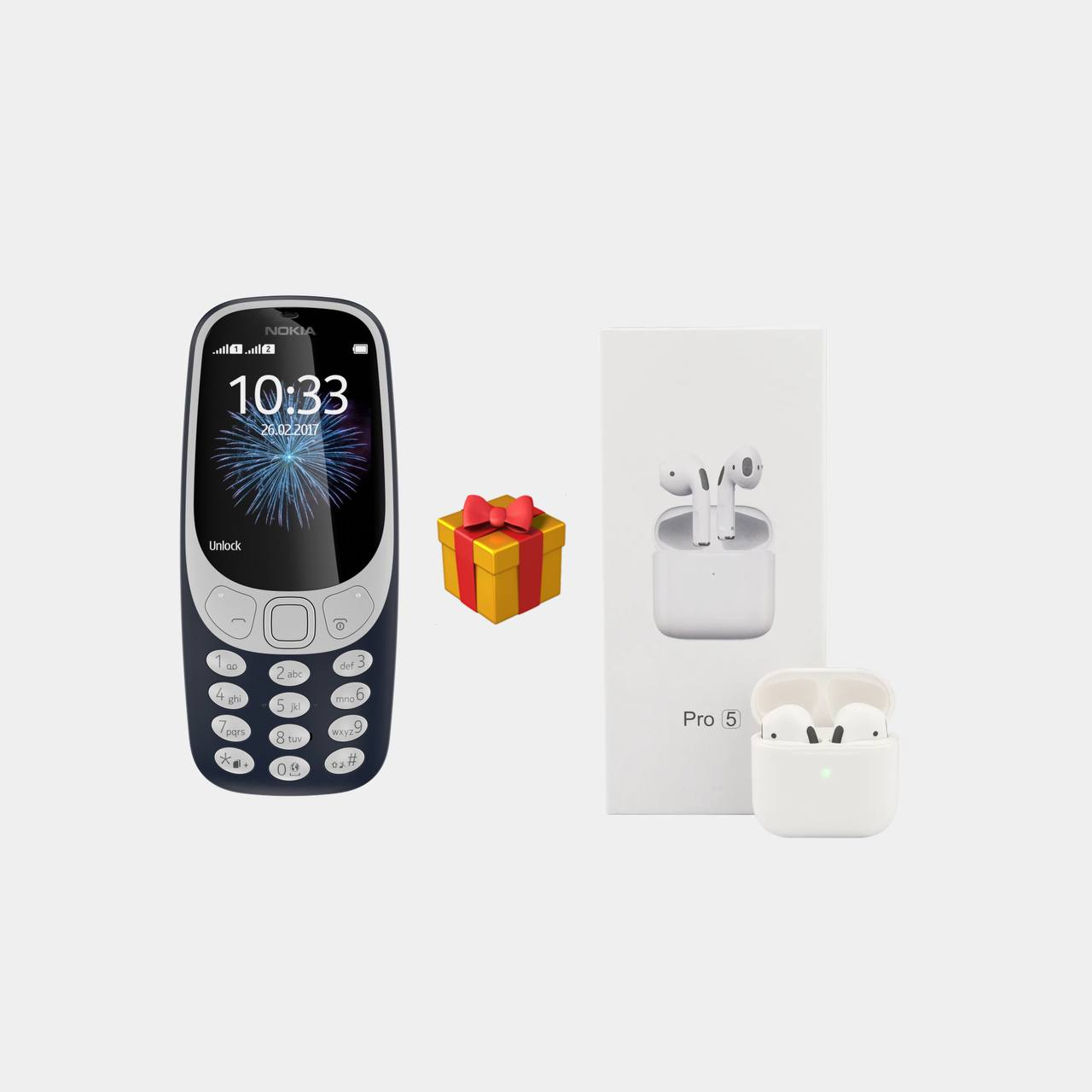 Телефон Nokia 3310, две SIM-карты, с наушниками +Pro 5 купить по низким ...