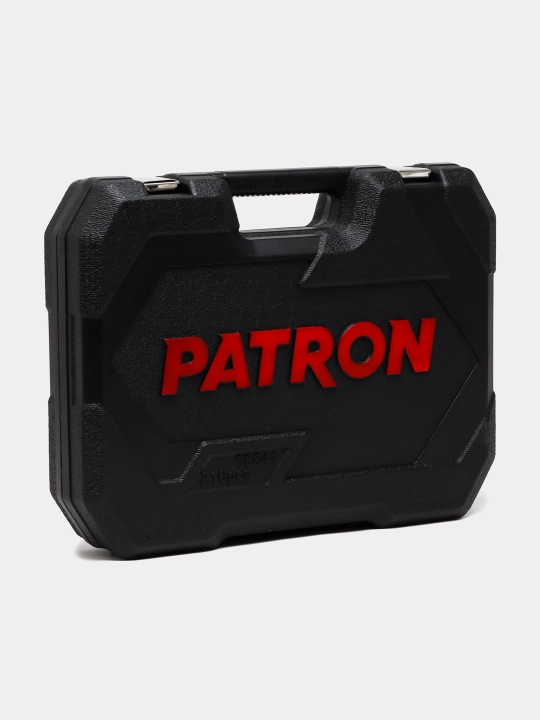 Набор инструментов Patron 38841, 1/4", 3/8", 1/2", 216 предметов в кейсе
