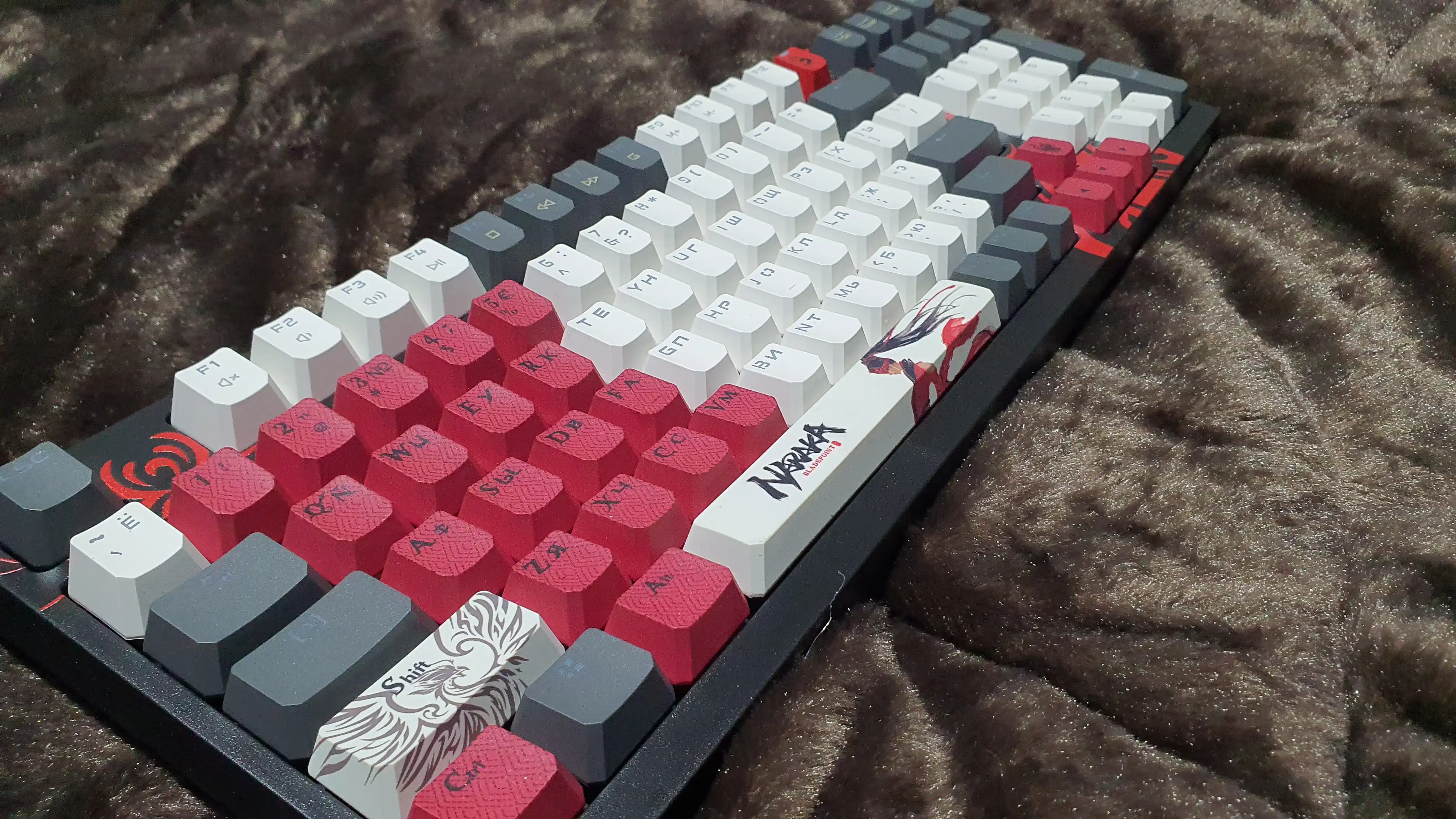 Bloody S98 Naraka — RGB mexanik gaming klaviatura, BLMS Red Plus, Hot-Swappable, 98 tugma