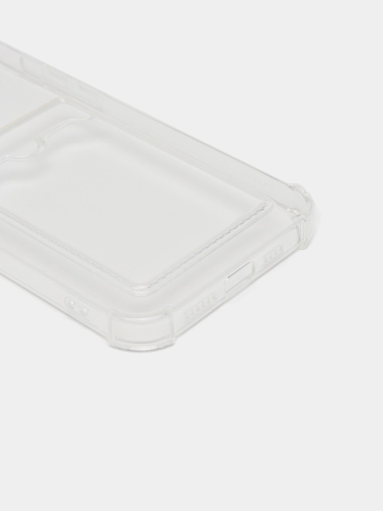 Silikon g'ilof iPhone 14, 13, 12, 11 Pro Max, X, XR uchun karta bo'linma bilan