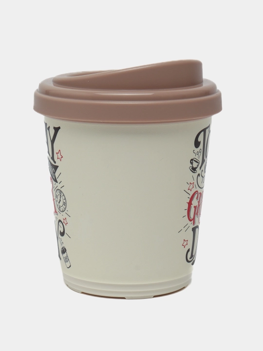 Termal stakan, ikki qoplamli, ichimliklar uchun, 300-400 ml