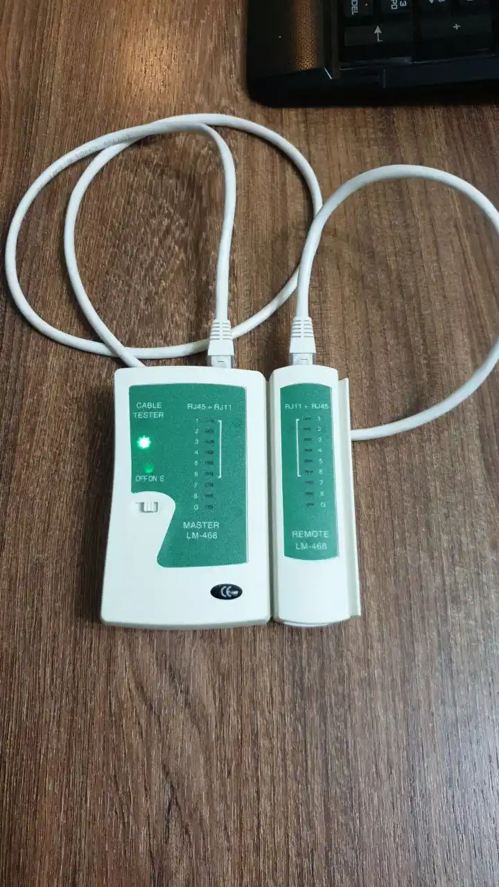 Лан тестер, для проверки сетевого кабеля RJ45 - RJ11
