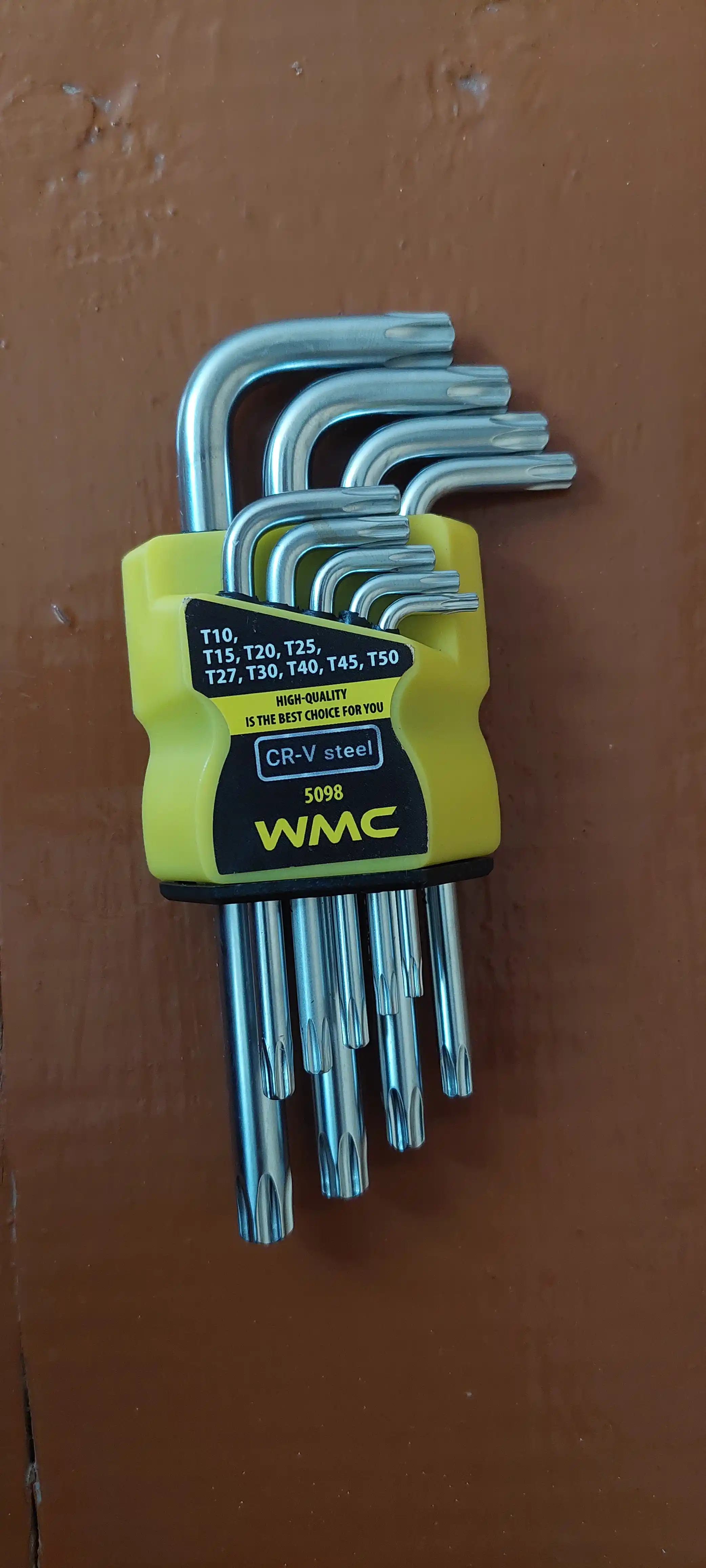 Набор ключей Г-образных Torx WMC-5098, 9 предметов в блистере