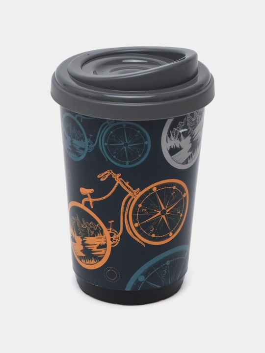 Termal stakan, ikki qoplamli, ichimliklar uchun, 300-400 ml