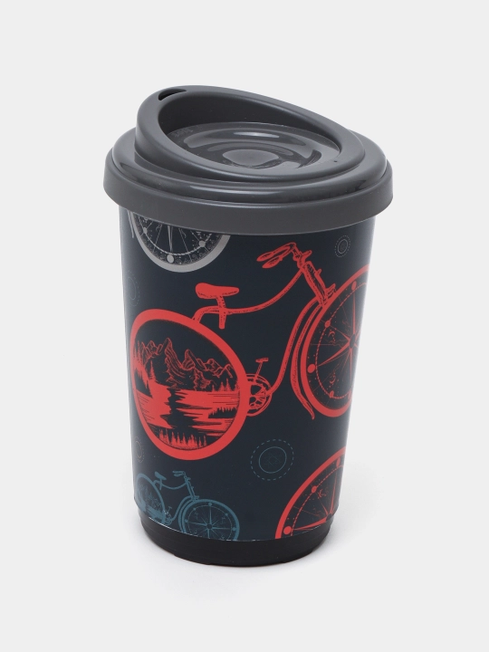 Termal stakan, ikki qoplamli, ichimliklar uchun, 300-400 ml