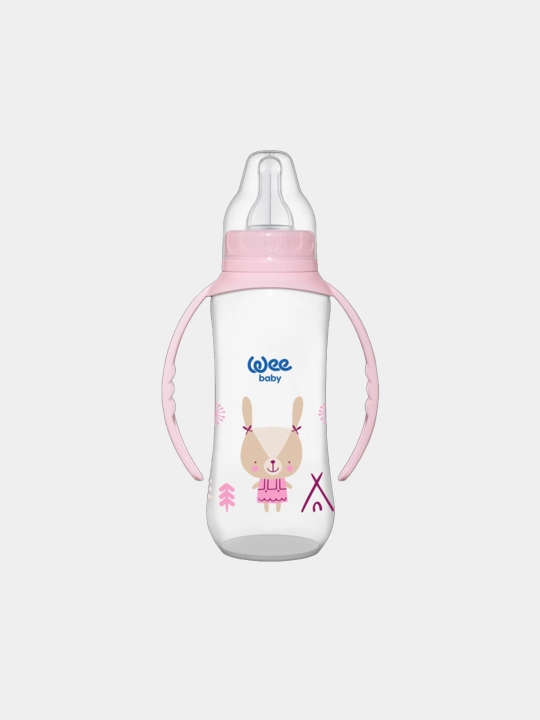 Бутылочка с ручками, 270 мл, соска № 2 Wee baby