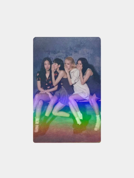 Глиттерные фотокарты с участниками группы Blackpink