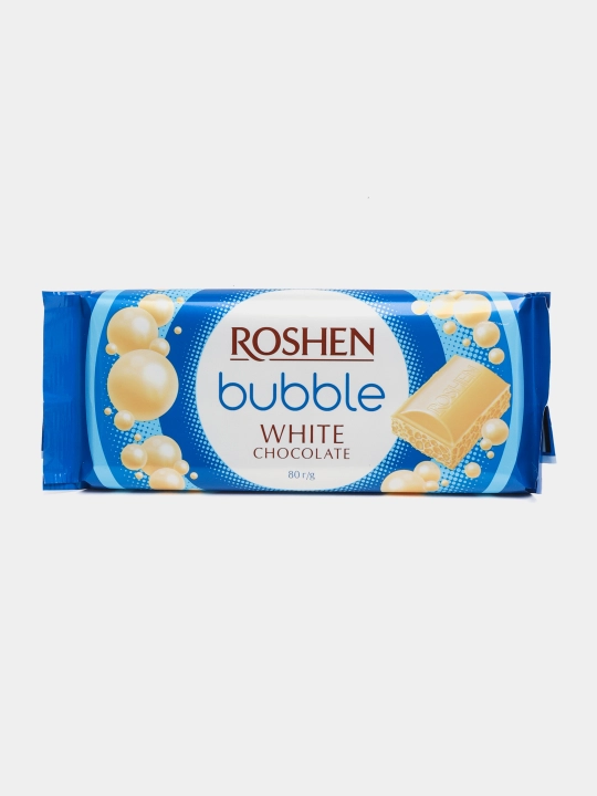Шоколад Roshen, белый пористый, 80 г