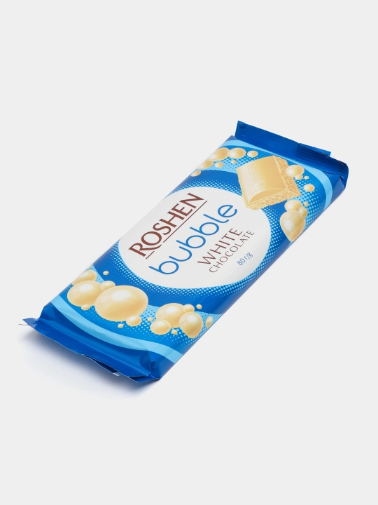 Шоколад Roshen, белый пористый, 80 г - 
