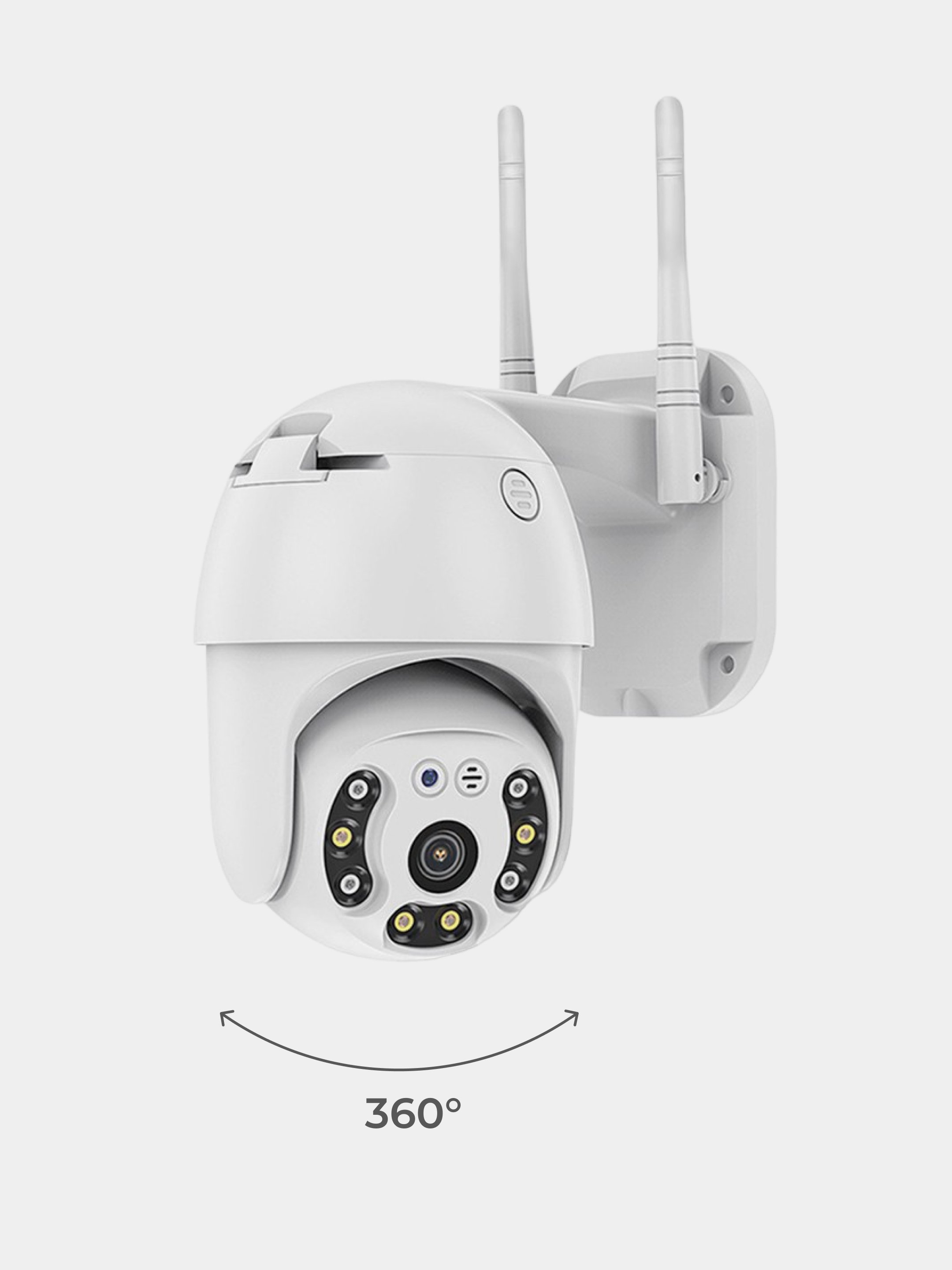 Камера видеонаблюдения HD беспроводная, умная, WiFi, ночного видения, с  вращением 360 купить по низким ценам в интернет-магазине Uzum
