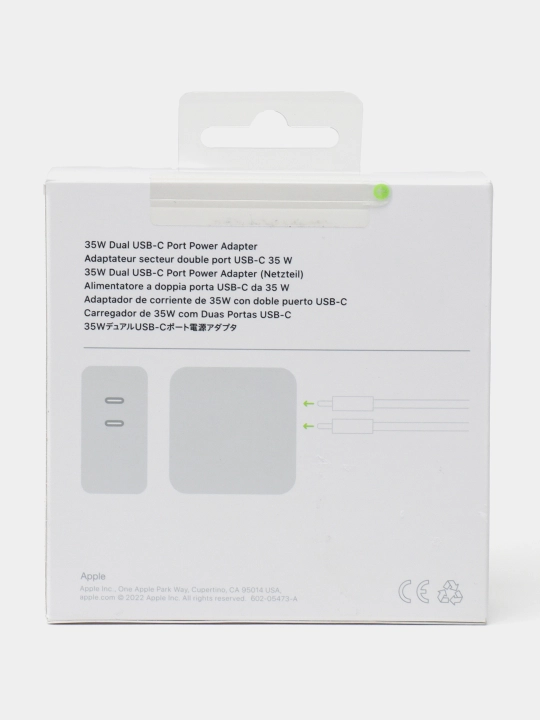 Apple USB-C 35W Power Adapter A2676 блок питания для зарядки iPhone iPad iPod