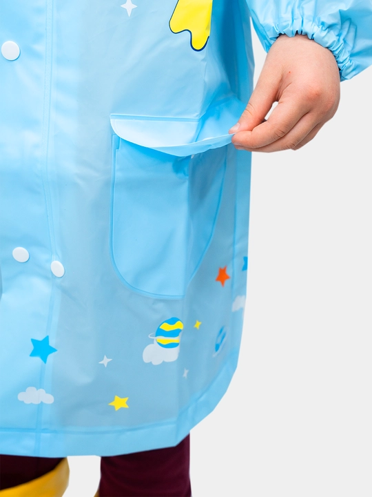 Плащ дождевик детский с капюшоном, 1-7 лет