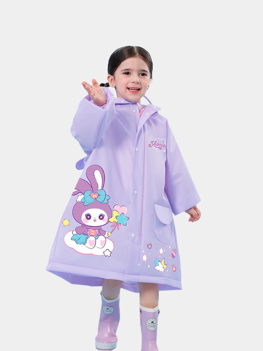 Плащ дождевик детский с капюшоном, 1-7 лет