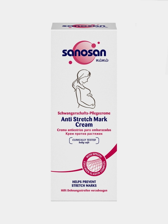 Sanosan Mama zardob kremi, cho'zish belgilari uchun, 75 ml