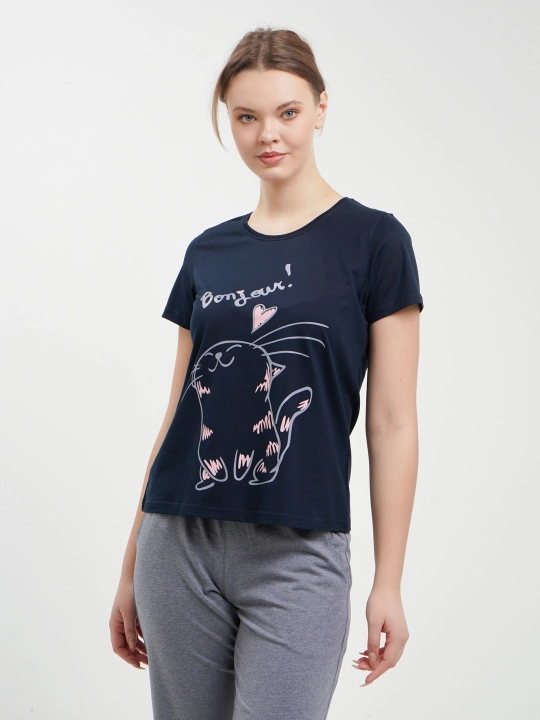 Ayollar uchun dvoyka, pijama, futbolka va shortilar W20-01 Аgata