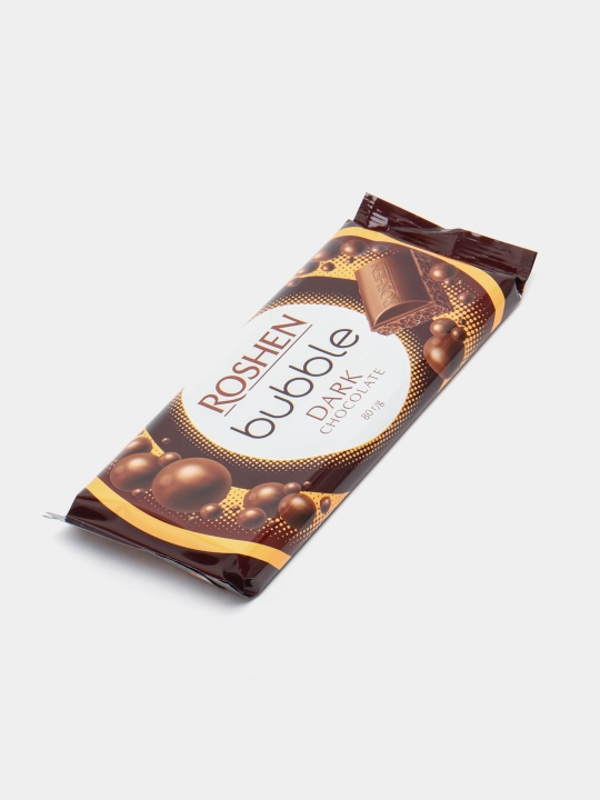 Шоколад Roshen, пористый экстра чёрный, 80 г