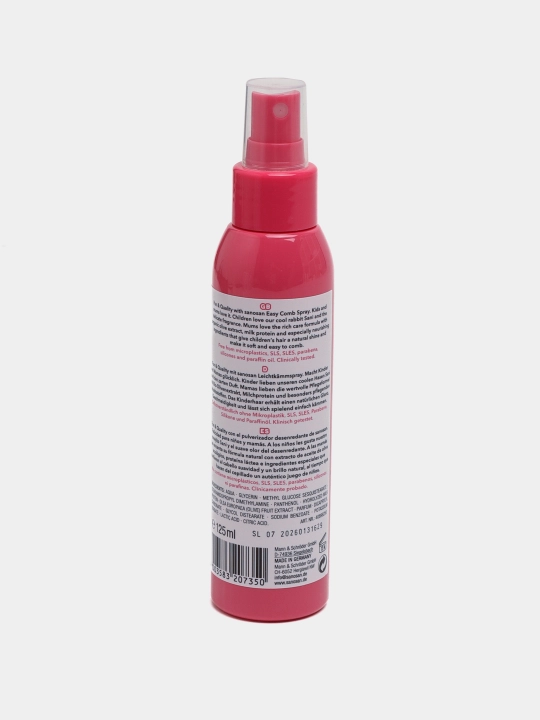 Sochlarni oson tarash uchun Sanosan Kids spreyi 3 o+, 125ml