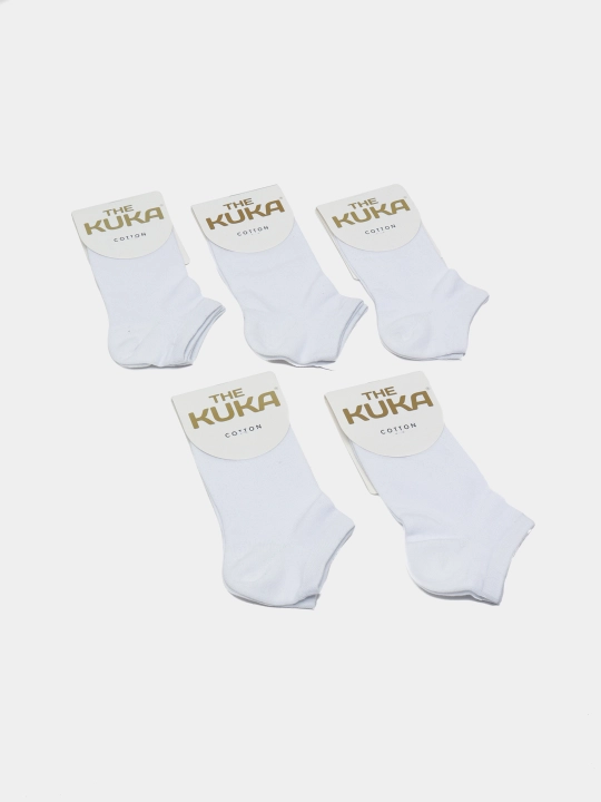 Носки женские мужские короткие в подарочной коробке "The Kuka", 5 пар, набор