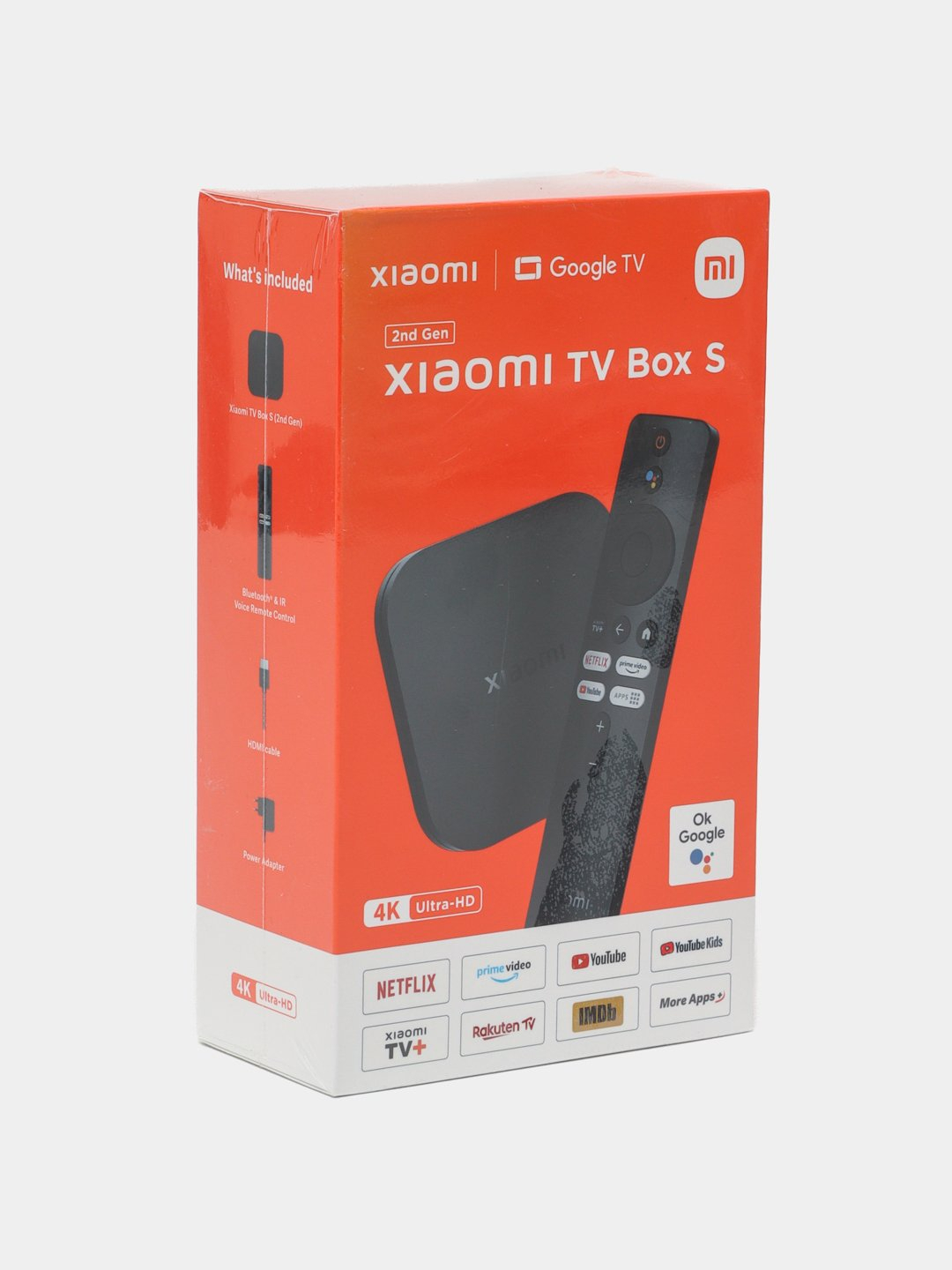 ТВ приставка Xiaomi Mi Box S 4K Ultra-HD 2-поколения глобальная версия ...