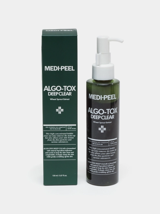 Гель пенка для умывания лица, MEDIPEEL+, Algo-tox deep clear, Algo-tox vita cleanser, 150 мл