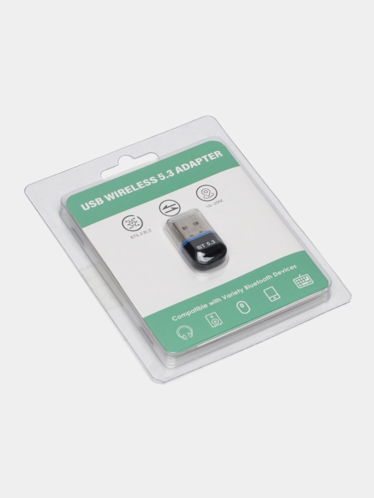 Bluetooth USB адаптер 5.3 — для ПК, колонок, наушников, геймпадов | Быстрый и стабильный