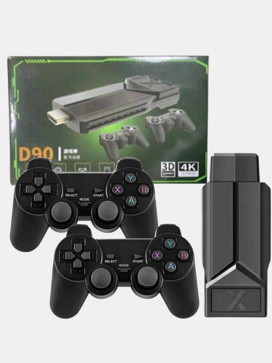 Game Stick Lite 64GB-128GB o‘yin pristavkasi + 2 pult, 15000+ retro o‘yinlar, HDMI
