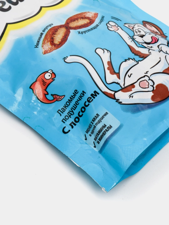 Qizil ikra bilan Dreamies mushuklarini davolash, 60 gr