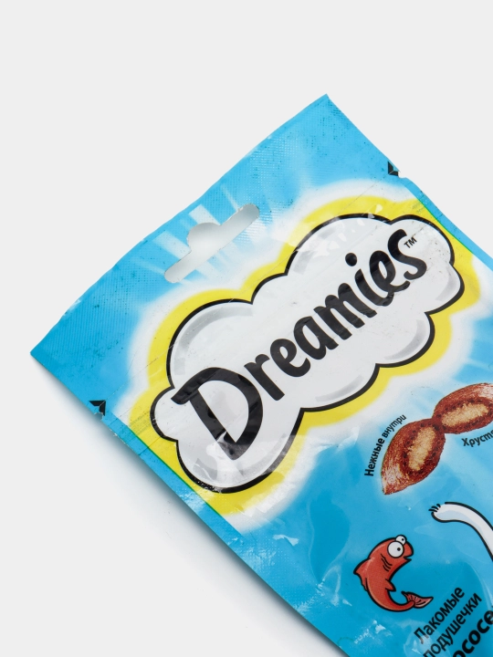 Qizil ikra bilan Dreamies mushuklarini davolash, 60 gr