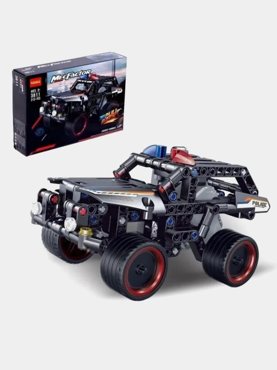 Конструктор MecFactor Decool 3811 "Полицейский джип"  213 деталей, код. 03455 - 