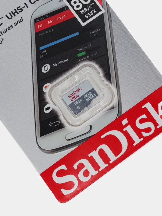 Карта SanDisk Ultra microSD 16 гб