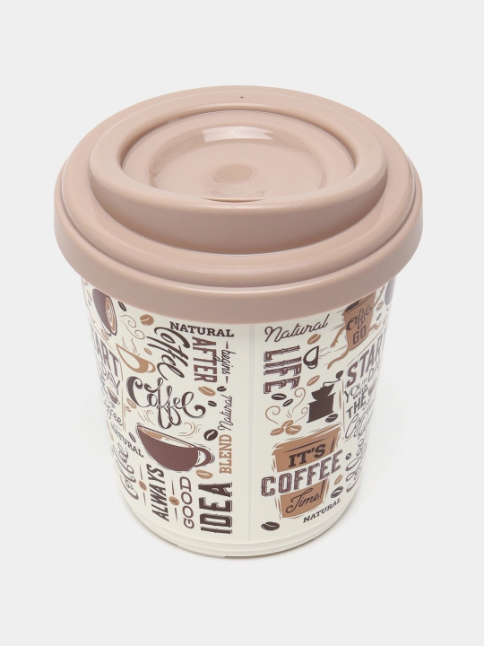 Termal stakan, ikki qoplamli, ichimliklar uchun, 300-400 ml