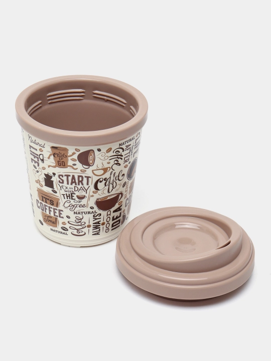 Termal stakan, ikki qoplamli, ichimliklar uchun, 300-400 ml