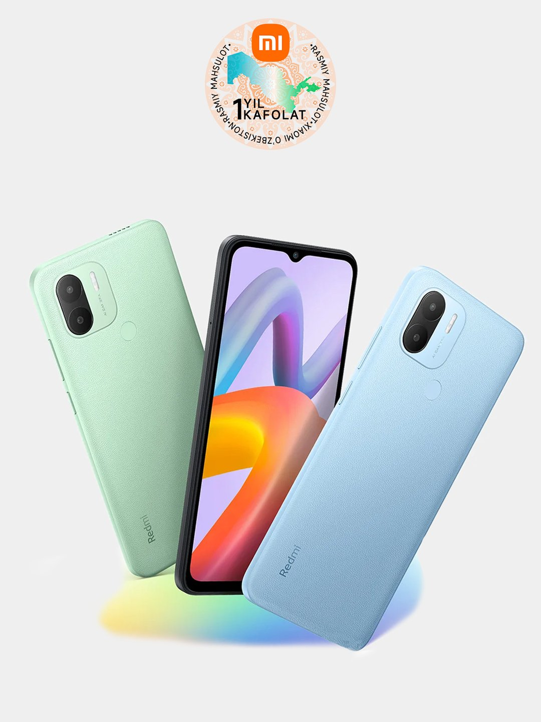 Смартфон Xiaomi Redmi A2+ 3+64 ГБ, с аккумулятором 5000 мА/ч и сканером  отпечатка пальца купить по низким ценам в интернет-магазине Uzum (672752)