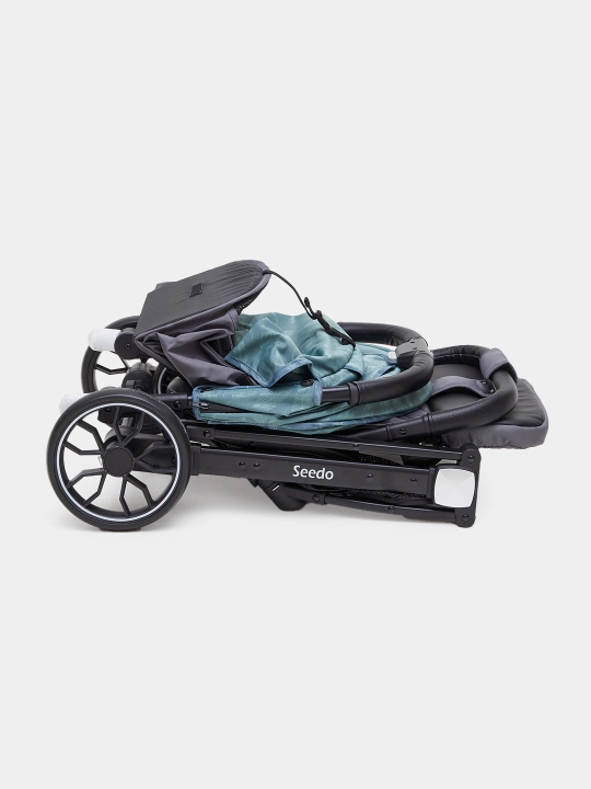 Коляска Seedo Stroller S8, с нижней корзиной и теплосберегающим чехлом
