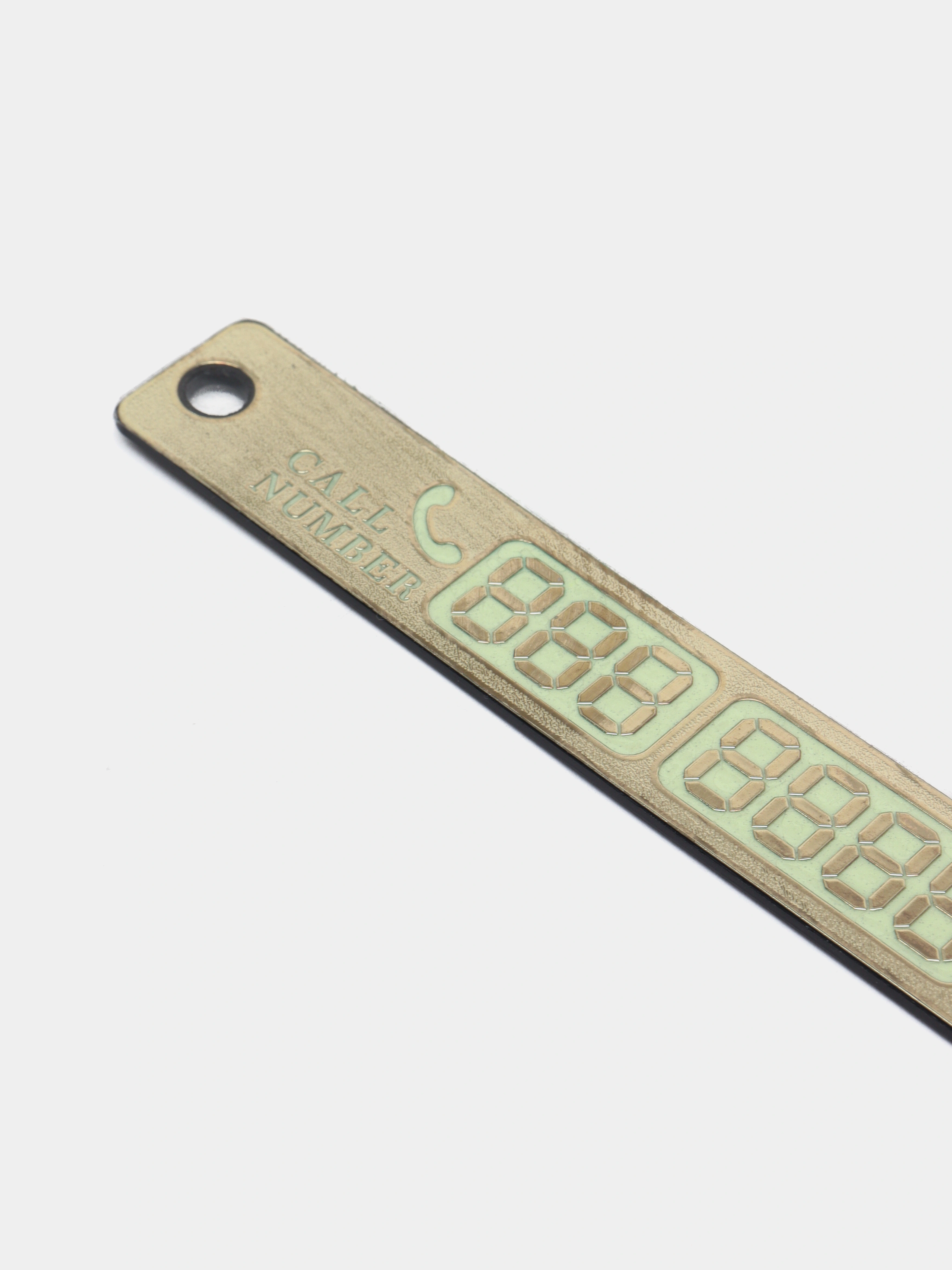 Автовизитка, визитка с номером телефона в машину, светящаяся ...