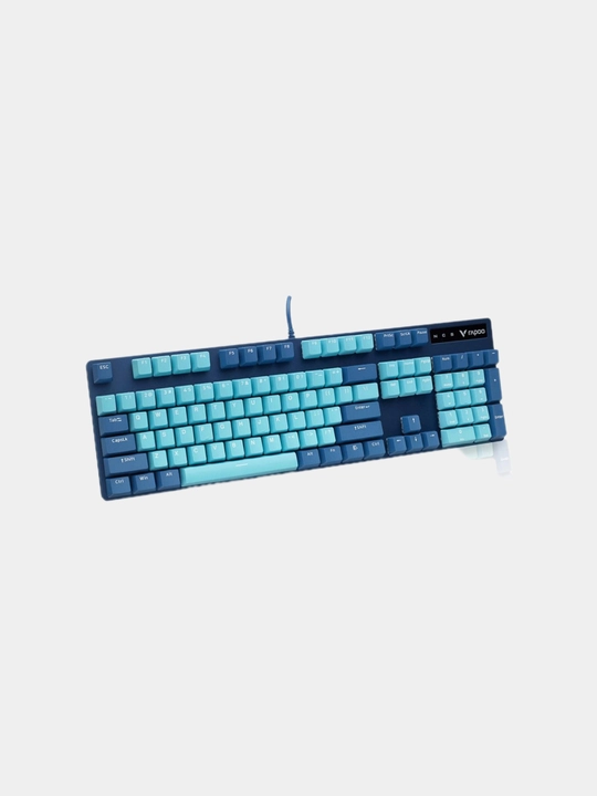 Rapoo V500 pro blue switch o'yin klaviaturasi, mexanik klaviatura, o'yin klaviaturasi