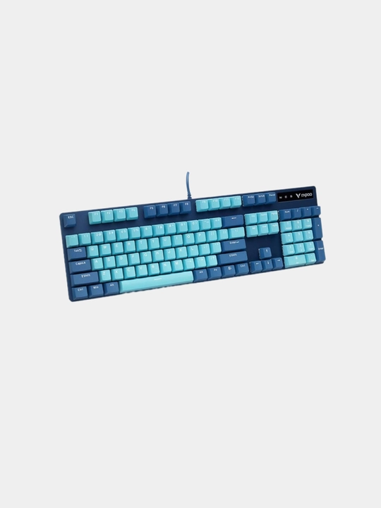 Rapoo V500 pro blue switch o'yin klaviaturasi, mexanik klaviatura, o'yin klaviaturasi